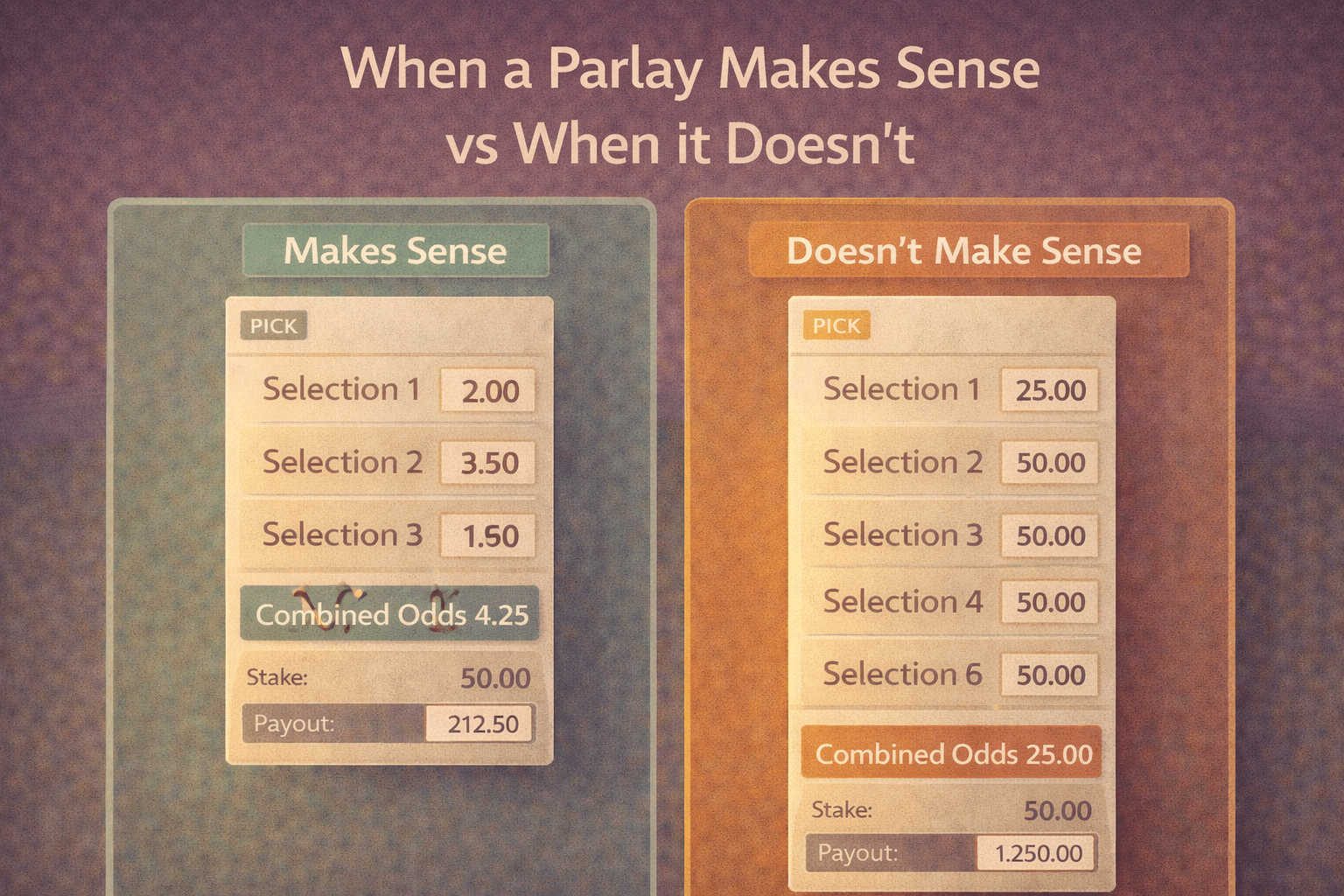 when parlays make sense